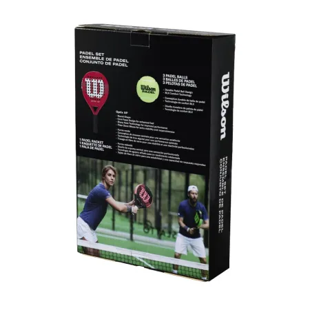 Набор для падела WILSON Optix XP Padel KIT, WR202110U2, ракетка + 3мяча, красный за 20&nbsp;362.60 ₽ купить в Сургуте