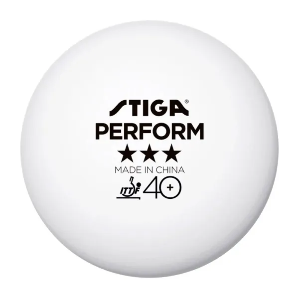 Мяч для наст. тенниса Stiga Perform 3***, 40+, 1113-2110-06, пластик, ITTF Appr., уп.6 шт, бел за 2&nbsp;121.60 ₽ в Сургуте