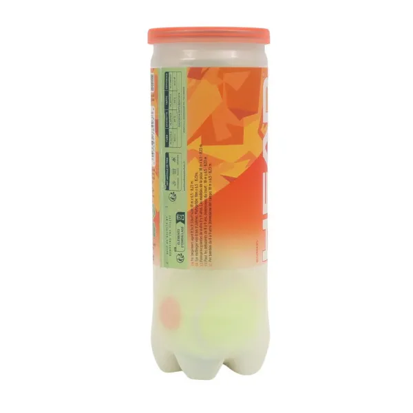 Мяч теннисный детский HEAD Stage 2 Orange, 578423,уп.3 шт, фетр,нат.резина,желто-оранжевый за 836.40 ₽ в Сургуте