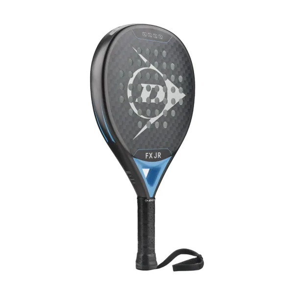 Ракетка для падела Dunlop FX Jr, 10370738, для юниоров, гибрид, графит, черно-голубой за 11&nbsp;019.40 ₽ в Сургуте