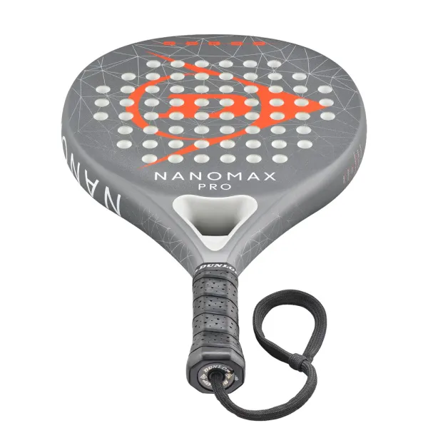 Ракетка для падела Dunlop Nanomax Pro, 10370739, для профессионалов, карбон,серо-оранжевый за 17&nbsp;248.20 ₽ в Сургуте