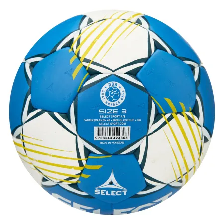 Мяч ганд. SELECT HB FORCE DB V25, 1622858205, Senior (р.3), EHF Appr,ПУ, гибр.сш., сине-белый за 8&nbsp;438.80 ₽ купить в Сургуте