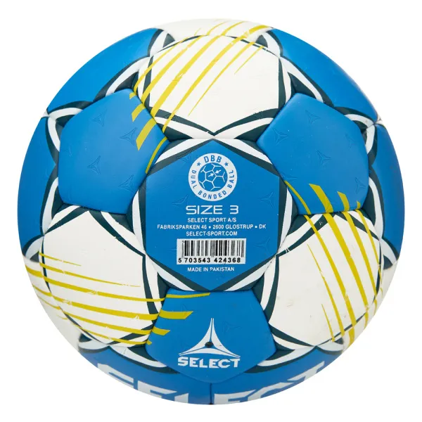 Мяч ганд. SELECT HB FORCE DB V25, 1622858205, Senior (р.3), EHF Appr,ПУ, гибр.сш., сине-белый за 8&nbsp;438.80 ₽ в Сургуте