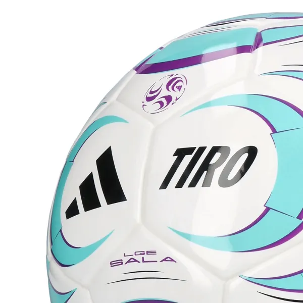 Мяч футзал. ADIDAS Tiro League Sala JW1526, р.4, FIFA Basic, 32 пан, ТПУ, термосш., бело-бирюз-фиол за 4&nbsp;833.10 ₽ в Сургуте