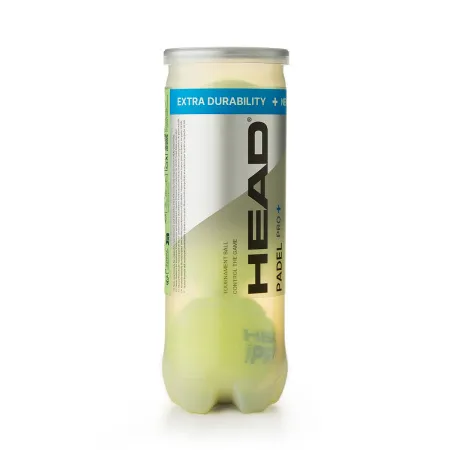 Мяч для падела HEAD Padel Pro+, 540203, уп.3 шт, FIP Approved, войлок,нат.резина,желтый за 933.30 ₽ купить в Сургуте