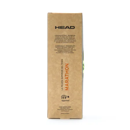 Мяч теннисный HEAD Marathon 3B, 578183, крафт. упак.3шт, без давления, фетр, нат.резина,желтый за 1&nbsp;055.70 ₽ купить в Сургуте