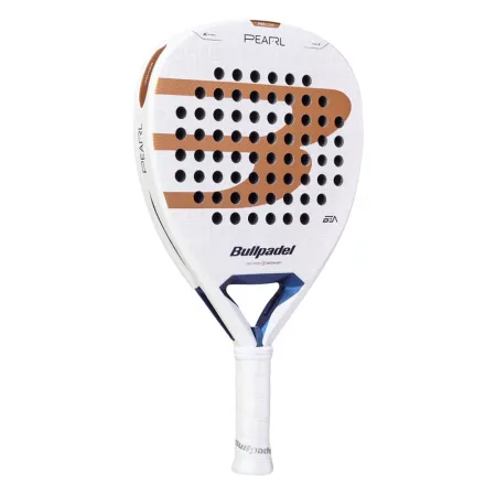 Ракетка для падела BULLPADEL Pearl 27, 497249, для проф-в, стекловолокно,карбон, бело-золотистый за 44&nbsp;319 ₽ купить в Сургуте