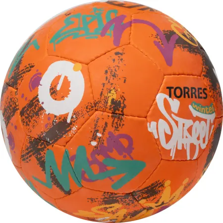 Мяч футб. TORRES Winter Street, F023285, р.5, 32 пан, рез, 4 подкл. слоя, руч. сшив,оранж-мультик. за 2&nbsp;713.20 ₽ купить в Сургуте