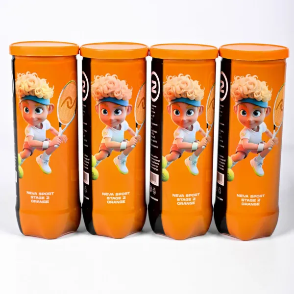 Мяч теннисный детский NS Orange, 5021005, уп.3 шт, резина, шерть, нейлон, желто-оранжевый за 613.70 ₽ в Сургуте