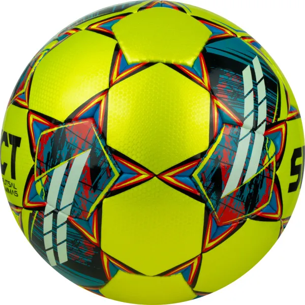 Мяч футзал. SELECT Futsal Mimas, 1053460550, р.4,FIFA Basic, 32 пан, гл.ПУ, руч.сш, жел-сине-красный за 6&nbsp;303.60 ₽ в Сургуте