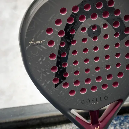 Ракетка для падела HEAD Coello Pro 2026, 225036, для профессионалов, карбон, коричнево-бордовый за 33&nbsp;619.20 ₽ купить в Сургуте