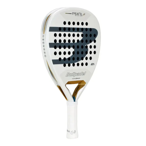 Ракетка для падела BULLPADEL Pearl 26, 493804, для профессионалов, карбон, бело-серый за 35&nbsp;929.50 ₽ в Сургуте
