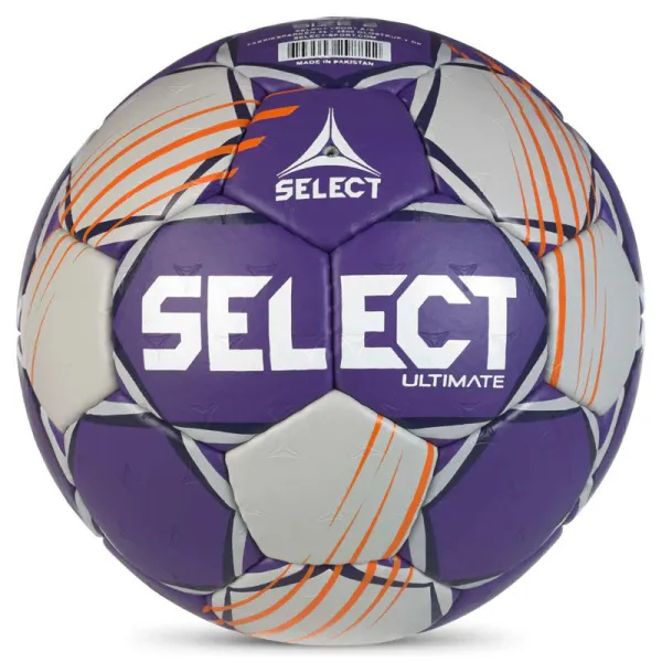 Мяч ганд. SELECT Ultimate Official EHF V24, 1612858999, Senior(р.3), EHF Appr, ПУ, руч.сш, фиол-сер за 15&nbsp;504 ₽ в Сургуте