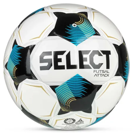 Мяч футзал. SELECT Futsal Attack V26, 1073471009, р.4, 32п, ПУ, руч.сш, бело-сине-черный за 5&nbsp;295.50 ₽ купить в Сургуте