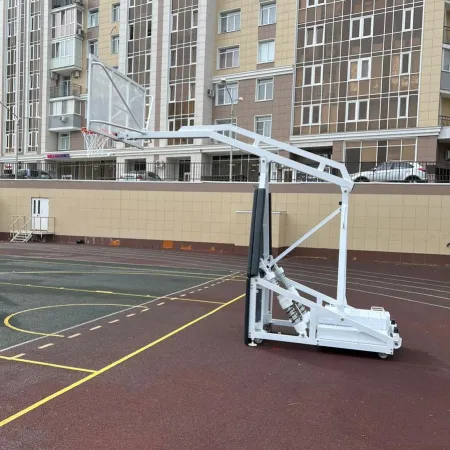 Баскетбольная стойка мобильная складная на пружинах вынос 2,25 м c противовесом ZAVODSPORTA за 530&nbsp;660 ₽ купить в Сургуте
