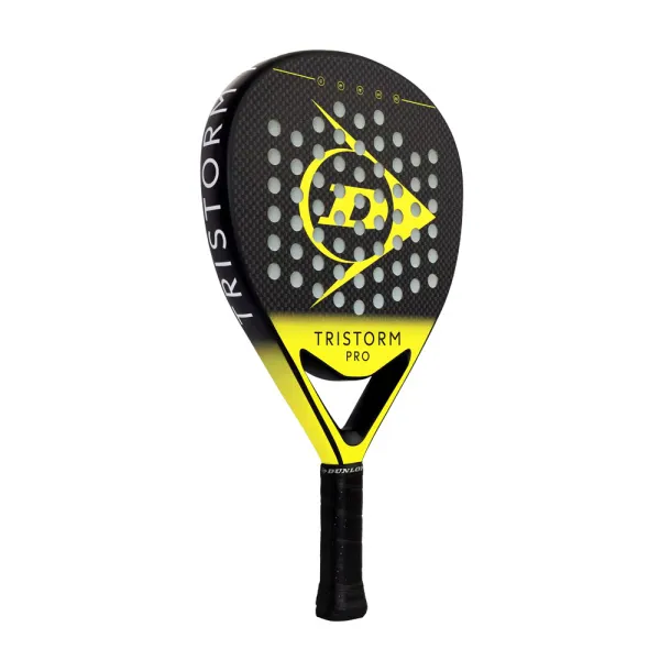 Ракетка для падела Dunlop Tristorm Pro, 10359946, для опытных игроков, графит, черно-желтый за 19&nbsp;643.50 ₽ в Сургуте