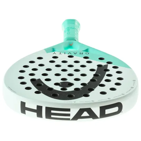 Ракетка для падела HEAD Gravity Motion, 224014, для продвинутых игроков, карбон, бело-бирюзовый за 23&nbsp;604.50 ₽ купить в Сургуте