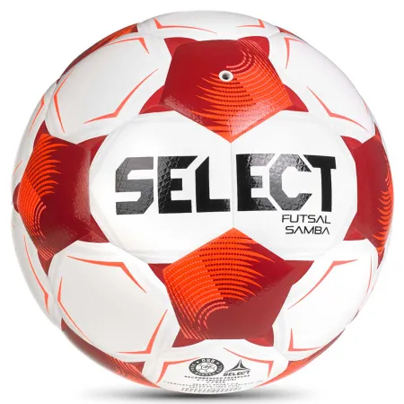 Мяч футзал. SELECT Futsal Samba v26, 1063471008, р.4,FIFA Basic, 32п, ТПУ, гибр.сш, бел-кр-черн за 5&nbsp;618.50 ₽ купить в Сургуте