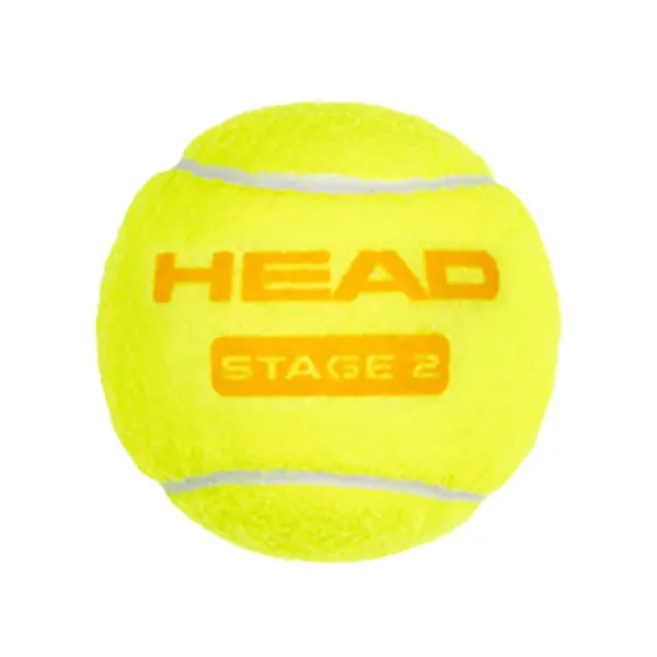 Мяч теннисный детский HEAD Stage 2 Orange, 578423,уп.3 шт, фетр,нат.резина,желто-оранжевый за 836.40 ₽ в Сургуте