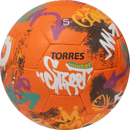 Мяч футб. TORRES Winter Street, F023285, р.5, 32 пан, рез, 4 подкл. слоя, руч. сшив,оранж-мультик. за 2&nbsp;713.20 ₽ купить в Сургуте
