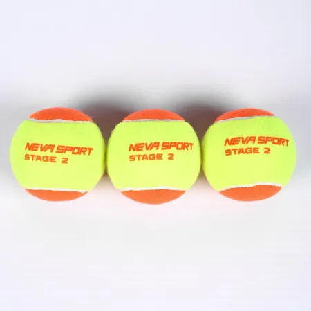 Мяч теннисный детский NS Orange, 5021005, уп.3 шт, резина, шерть, нейлон, желто-оранжевый за 613.70 ₽ купить в Сургуте
