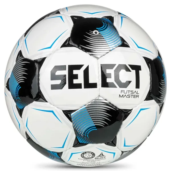 Мяч футзал. SELECT Futsal Master V26, 1043471003, р.4, Basic,32п, гл.ПУ, руч.сш,бело-сине-черный за 7&nbsp;031.20 ₽ в Сургуте