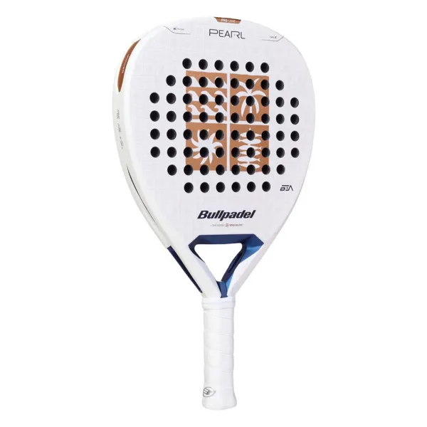 Ракетка для падела BULLPADEL Pearl 27, 497249, для проф-в, стекловолокно,карбон, бело-золотистый за 44&nbsp;319 ₽ в Сургуте