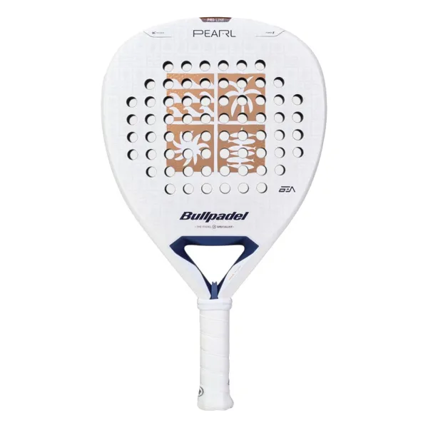 Ракетка для падела BULLPADEL Pearl 27, 497249, для проф-в, стекловолокно,карбон, бело-золотистый за 44&nbsp;319 ₽ в Сургуте
