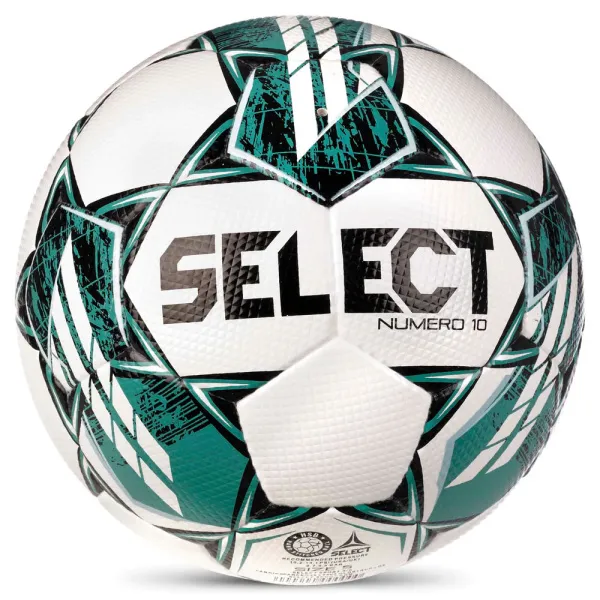 Мяч футб. SELECT NUMERO 10 V23, 0575060004, р.5, FIFA Basic, 32п, ПУ, руч. сш, бело-бирюзовый за 8&nbsp;051.20 ₽ в Сургуте