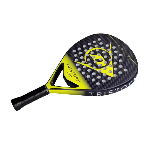 Ракетка для падела Dunlop Tristorm Pro, 10359946, для опытных игроков, графит, черно-желтый за 19&nbsp;643.50 ₽ в Сургуте