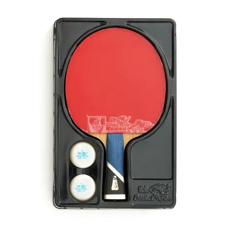 Ракетка для н/т DOUBLE FISH 5A+C, для продвин, ITTF Appr, накл. 2,1 мм, конич. ручка+ 2 мяча V40+мм за 2&nbsp;779.50 ₽ купить в Сургуте