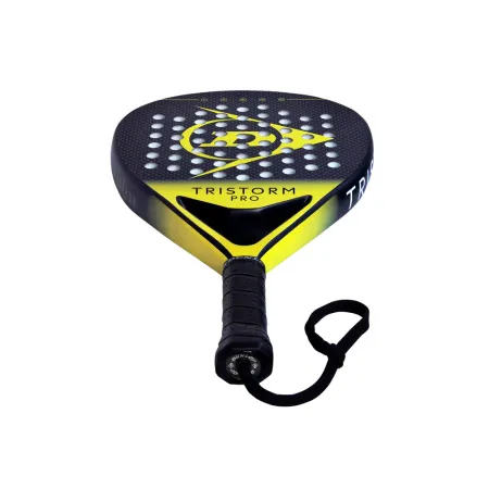 Ракетка для падела Dunlop Tristorm Pro, 10359946, для опытных игроков, графит, черно-желтый за 19&nbsp;643.50 ₽ купить в Сургуте