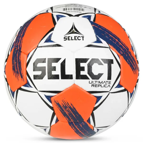 Мяч ганд. SELECT Ultimate Replica v25, 3572858745, р.3(Senior), ПУ,руч.сш, бел-оранж-т.син за 5&nbsp;373.70 ₽ в Сургуте