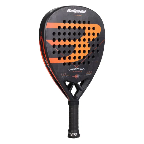 Ракетка для падела BULLPADEL Vertex Advance, 494414, для проф. и любителей, карбон, черно-оранжевый за 21&nbsp;559.40 ₽ в Сургуте