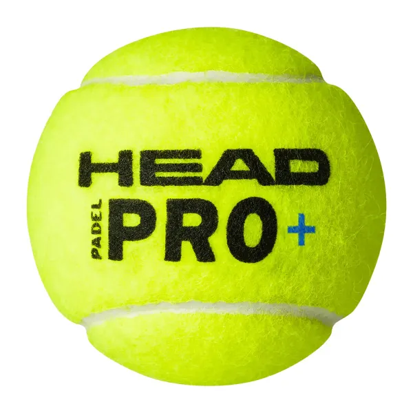 Мяч для падела HEAD Padel Pro+, 540203, уп.3 шт, FIP Approved, войлок,нат.резина,желтый за 933.30 ₽ в Сургуте