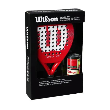 Набор для падела WILSON Optix XP Padel KIT, WR202110U2, ракетка + 3мяча, красный за 20&nbsp;362.60 ₽ купить в Сургуте