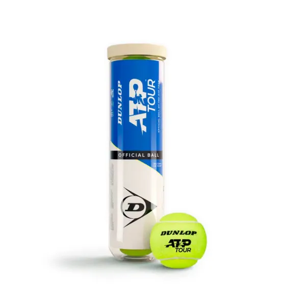 Мяч теннисный Dunlop ATP Official Tour Premium 4B, 601599, уп.4шт, одобр. ITF, нат.резина,фетр. за 1&nbsp;734 ₽ в Сургуте